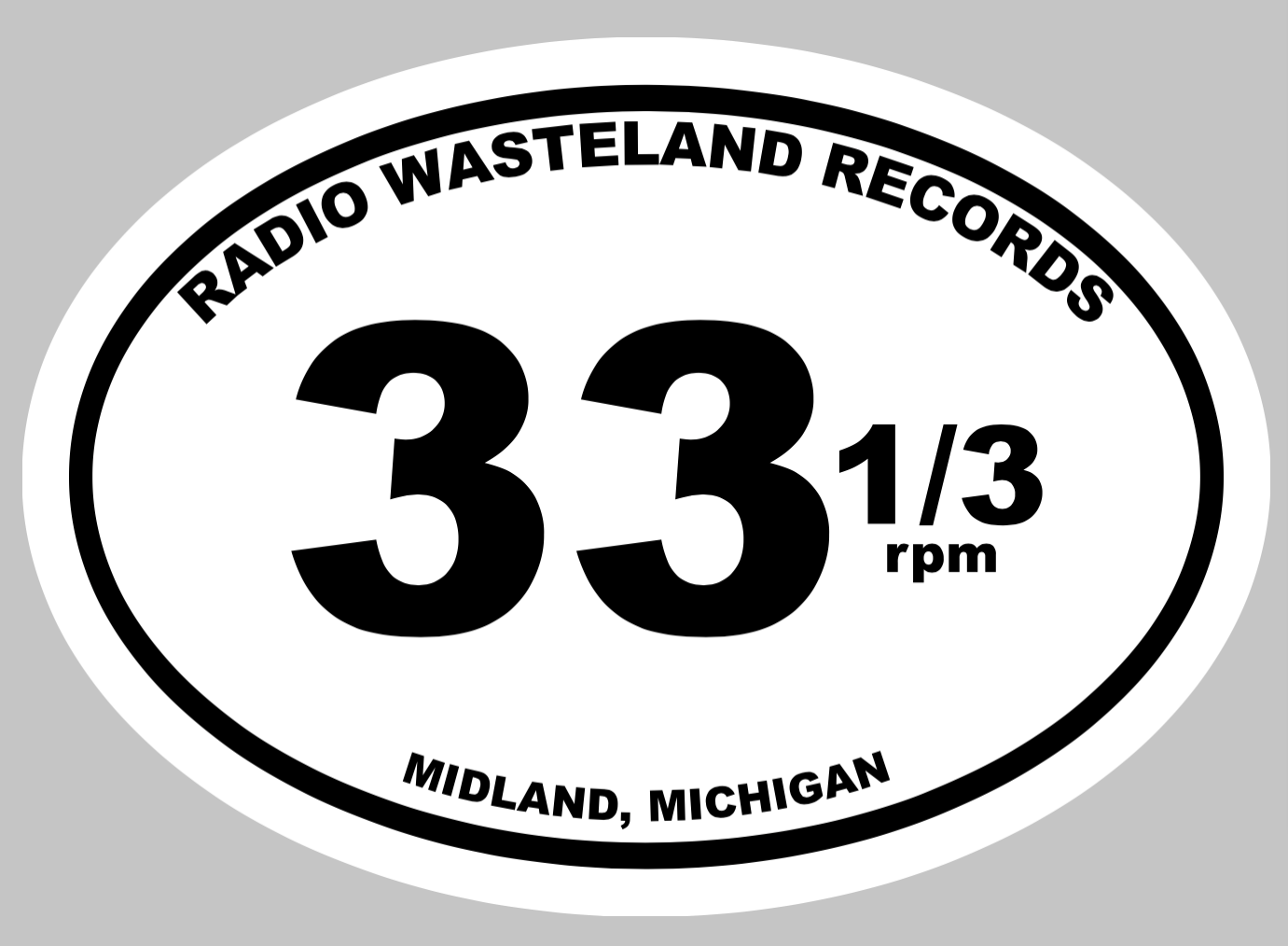 33.3 Sticker Radio Wasteland