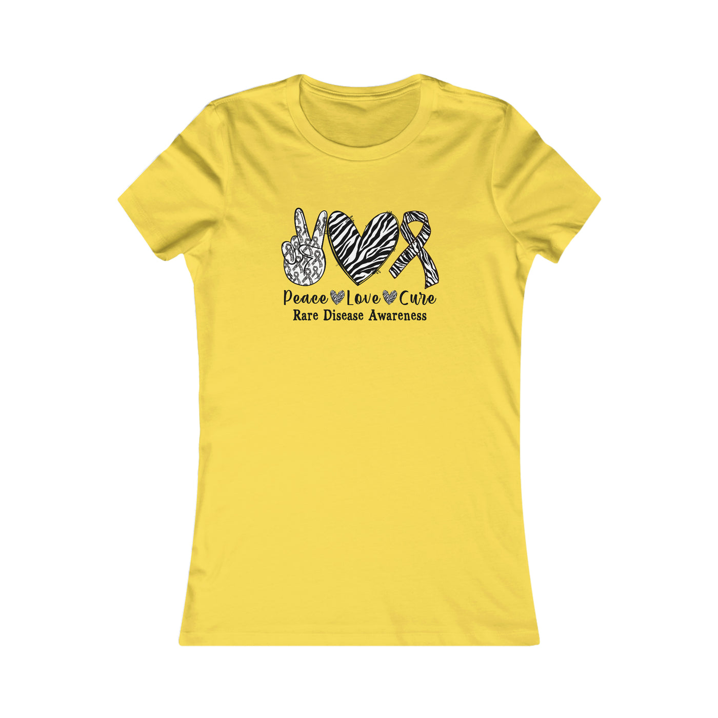 Peace Love Rare Disease Awareness Women's Favorite Tee