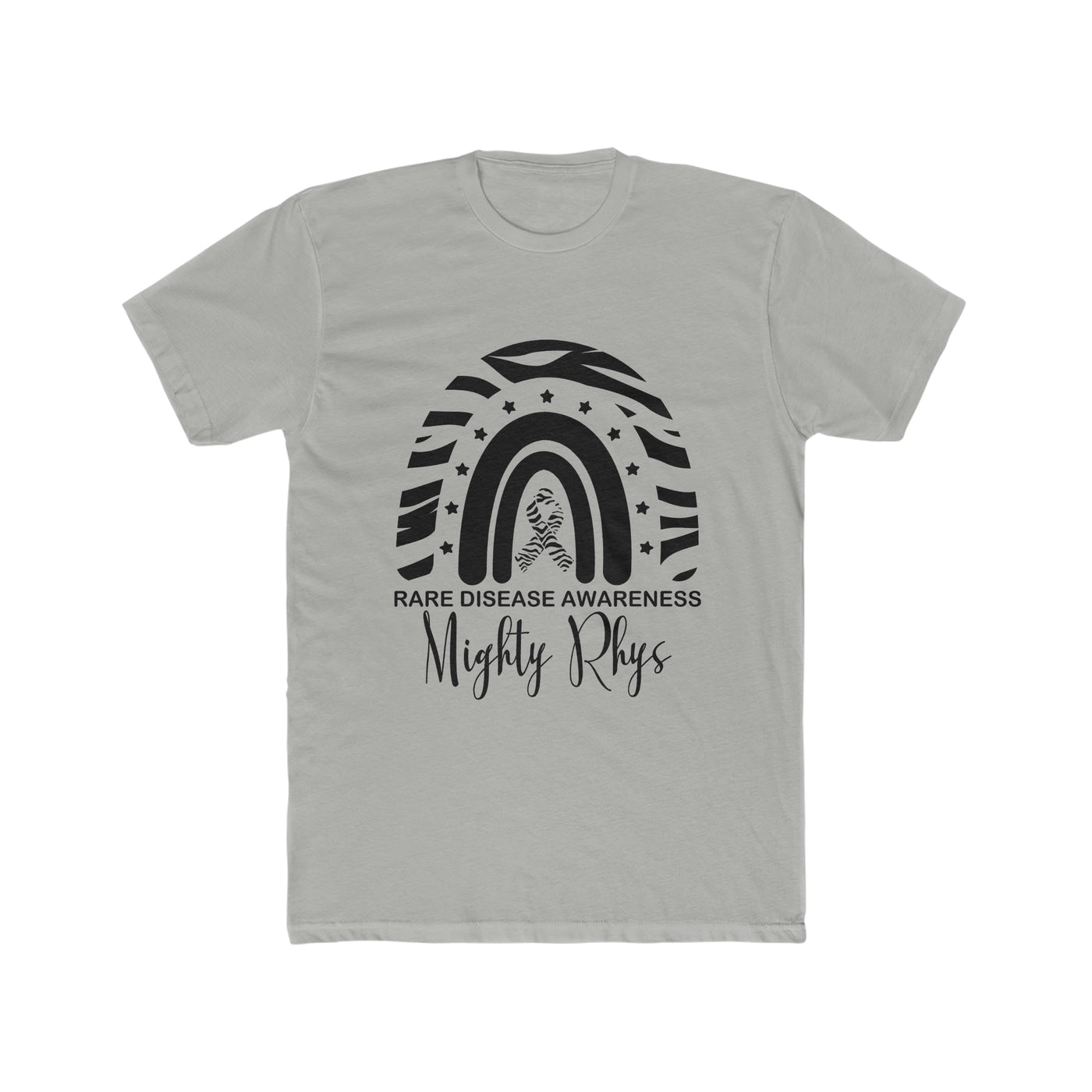 Mighty Rhys Rare Disease Awareness Men's Cotton Crew Tee