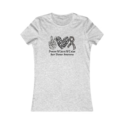 Peace Love Rare Disease Awareness Women's Favorite Tee