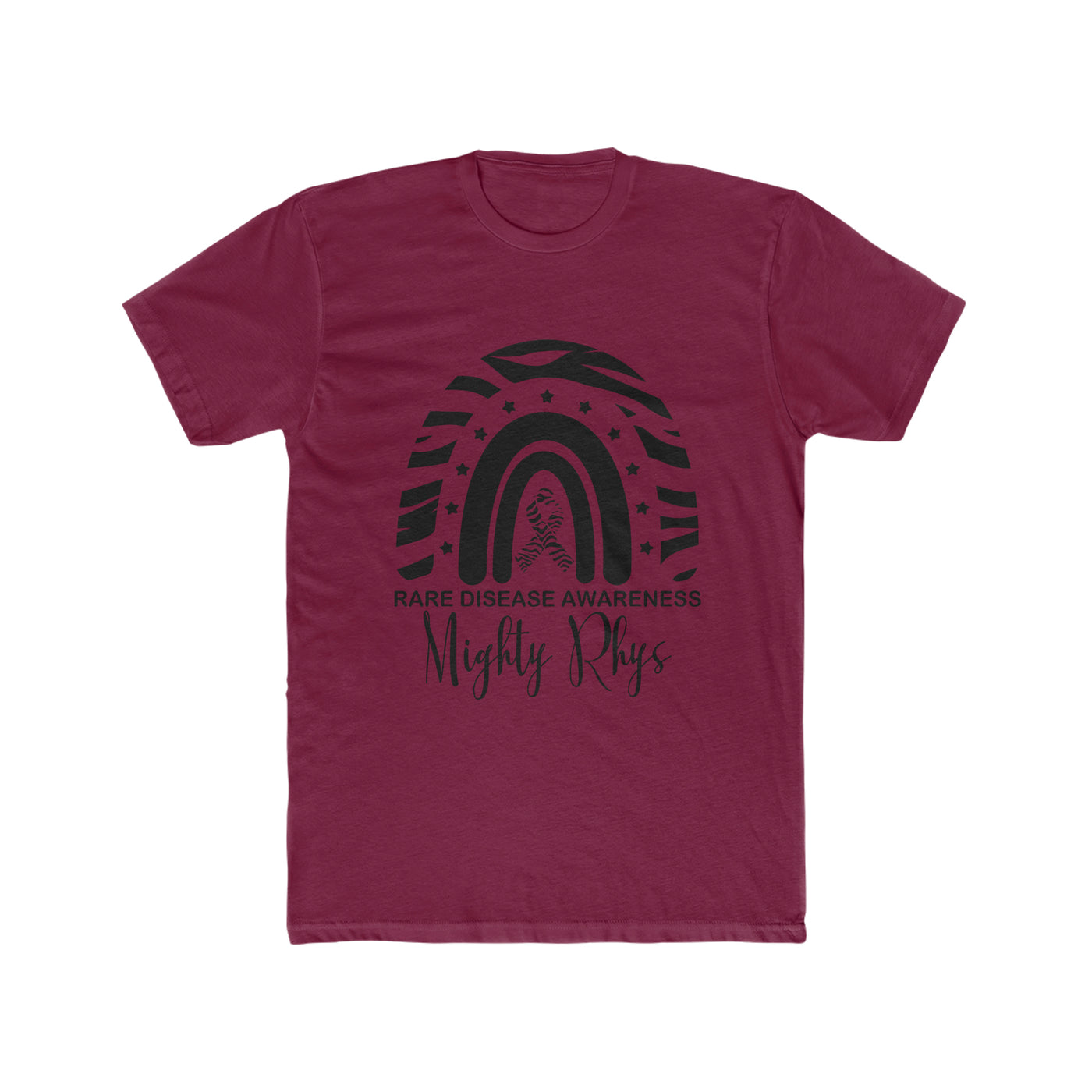 Mighty Rhys Rare Disease Awareness Men's Cotton Crew Tee