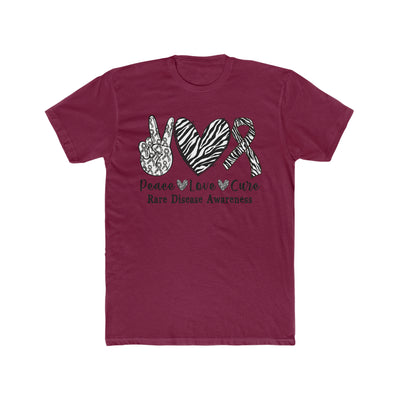 Peace, Love,  Rare Disease Cotton Crew Tee - Next Level