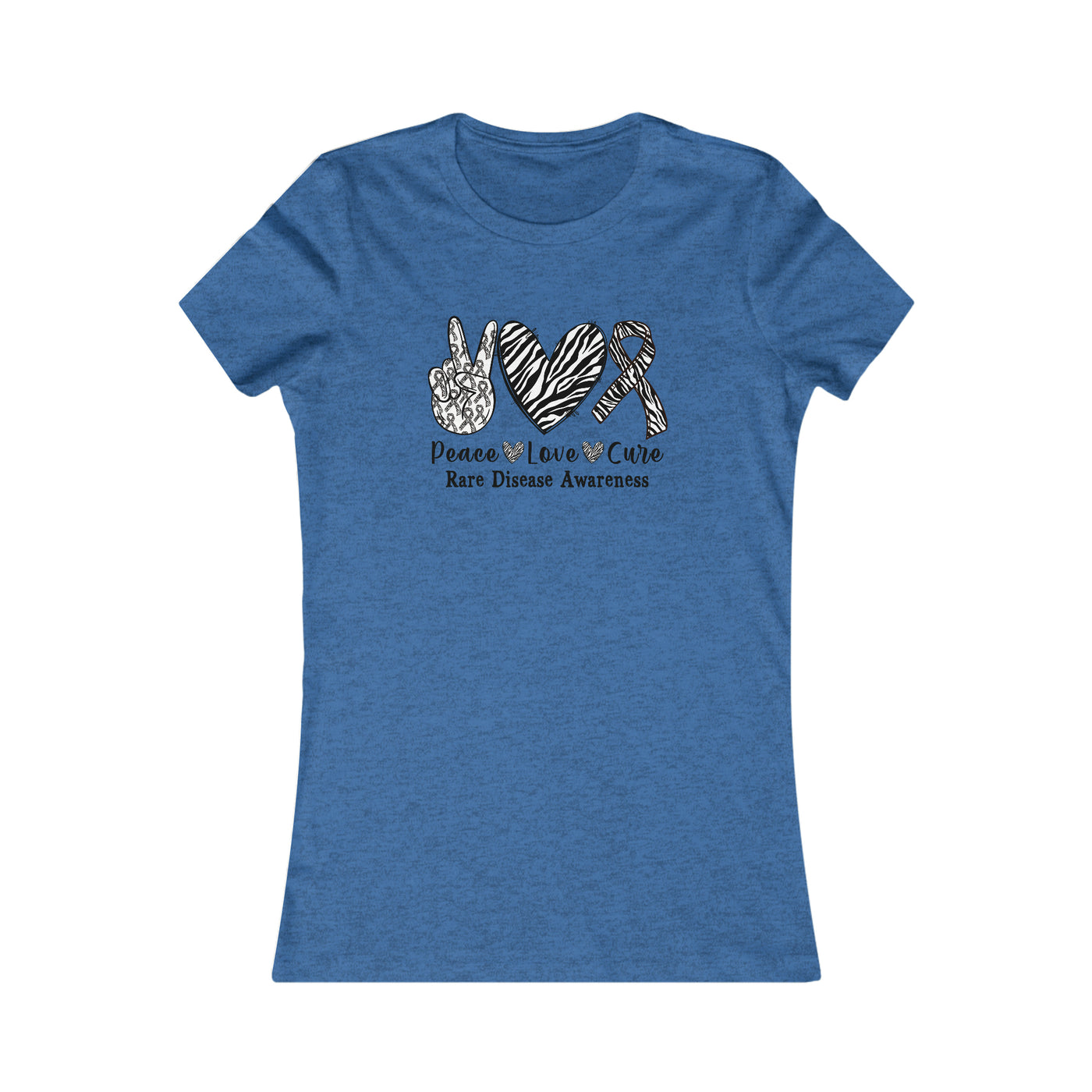 Peace Love Rare Disease Awareness Women's Favorite Tee