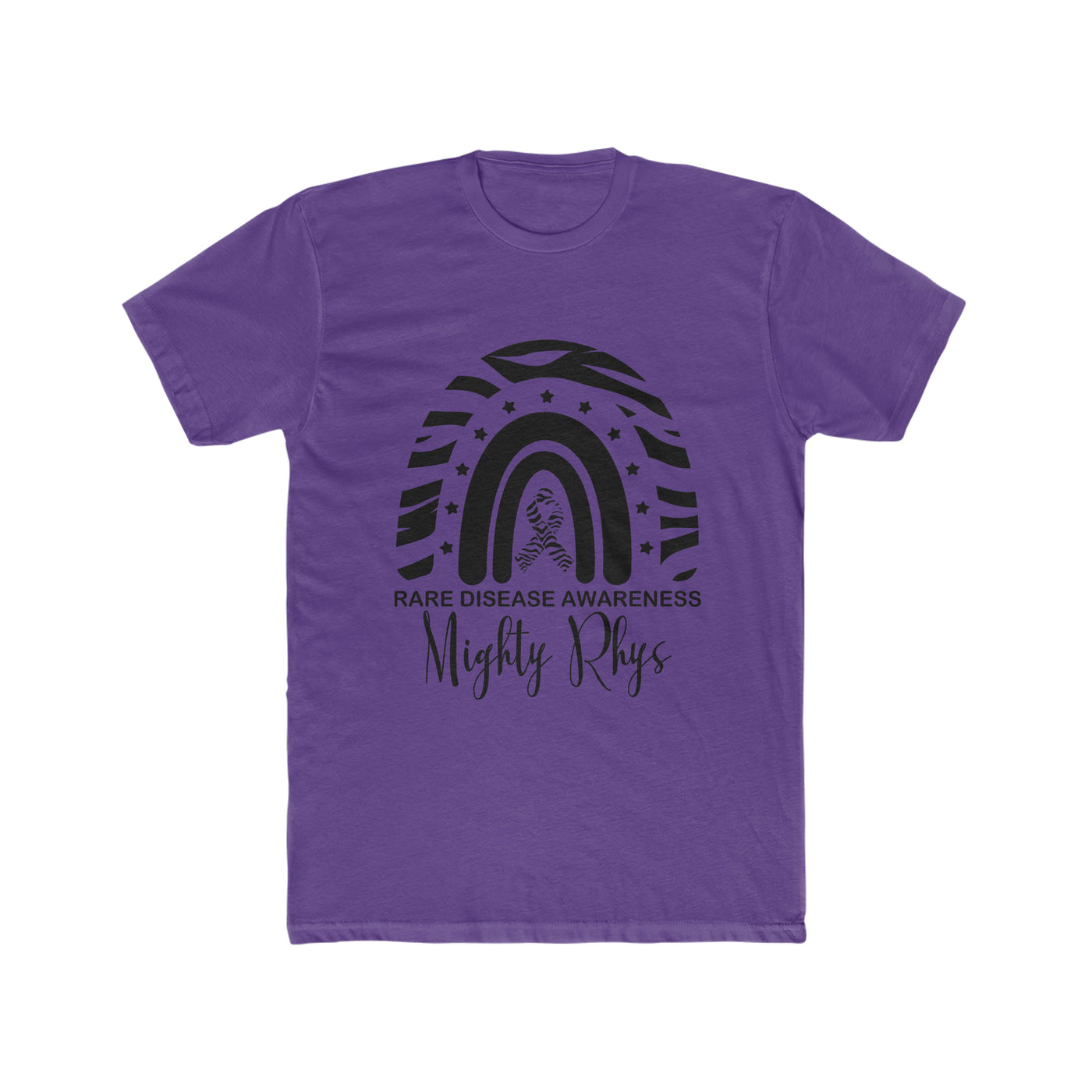 Mighty Rhys Rare Disease Awareness Men's Cotton Crew Tee