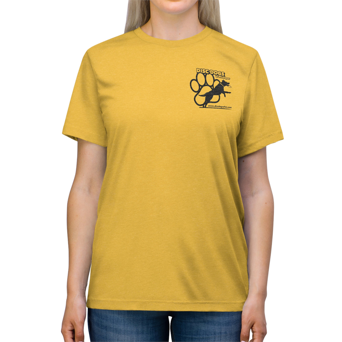 Disc Dogs of MI Unisex Triblend Tee