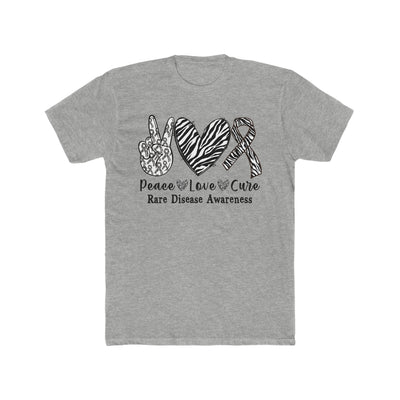 Peace, Love,  Rare Disease Cotton Crew Tee - Next Level