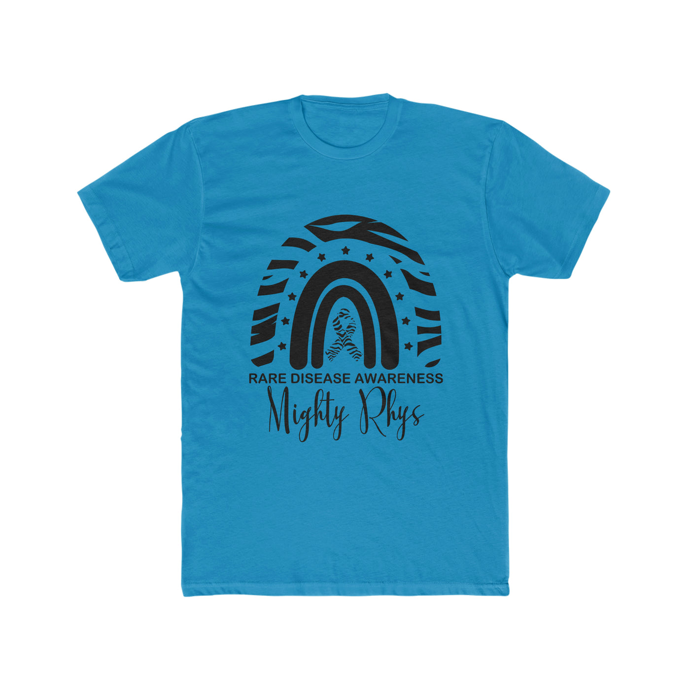 Mighty Rhys Rare Disease Awareness Men's Cotton Crew Tee