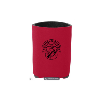 Neoprene Can Holder with Logo White and Black