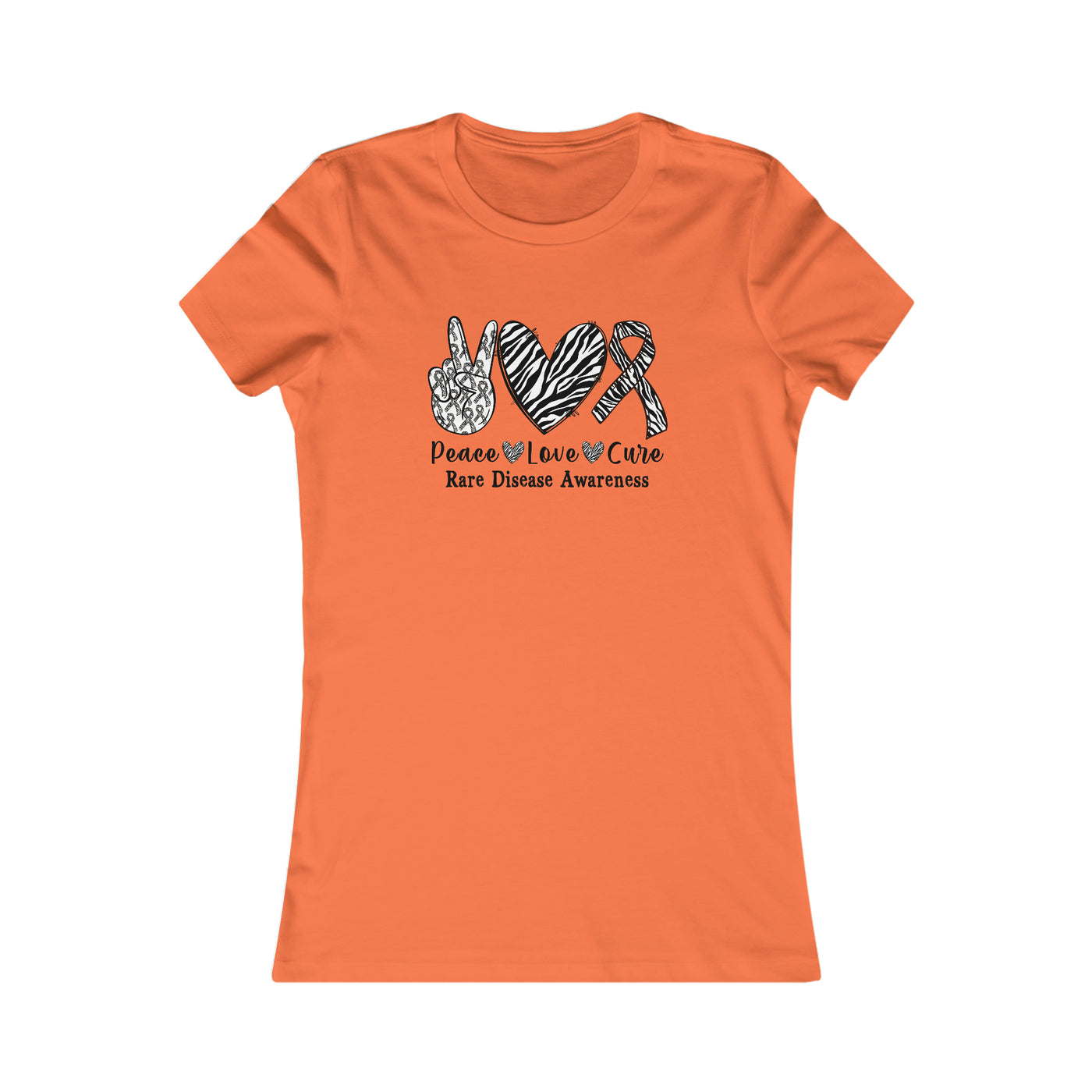 Peace Love Rare Disease Awareness Women's Favorite Tee