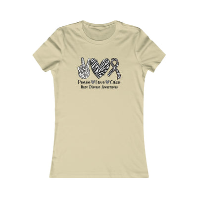 Peace Love Rare Disease Awareness Women's Favorite Tee