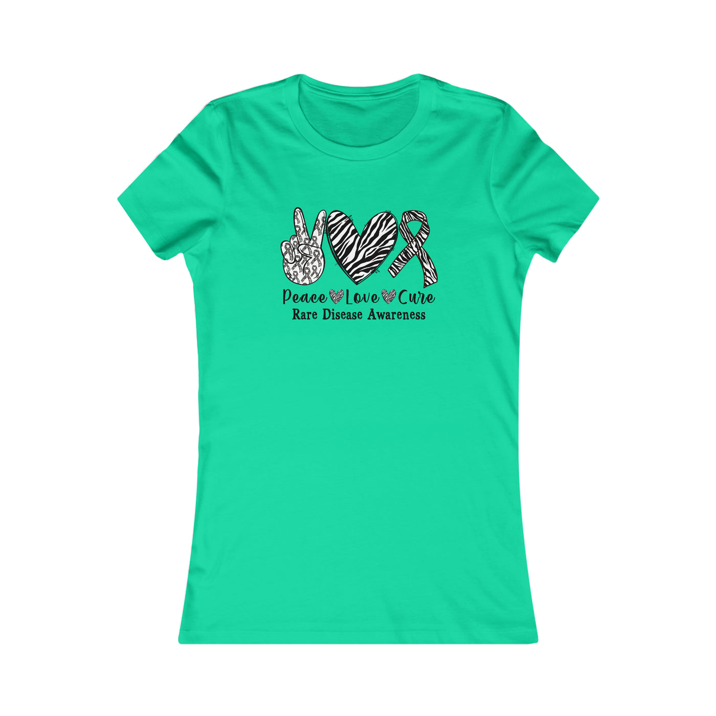 Peace Love Rare Disease Awareness Women's Favorite Tee