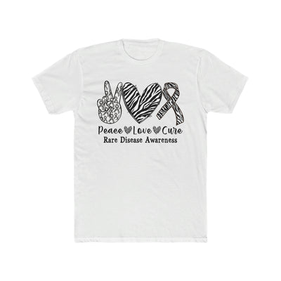 Peace, Love,  Rare Disease Cotton Crew Tee - Next Level