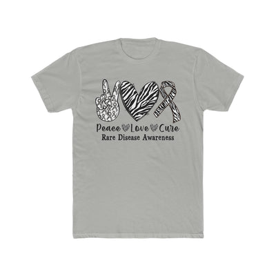 Peace, Love,  Rare Disease Cotton Crew Tee - Next Level