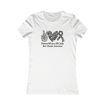 Peace Love Rare Disease Awareness Women's Favorite Tee