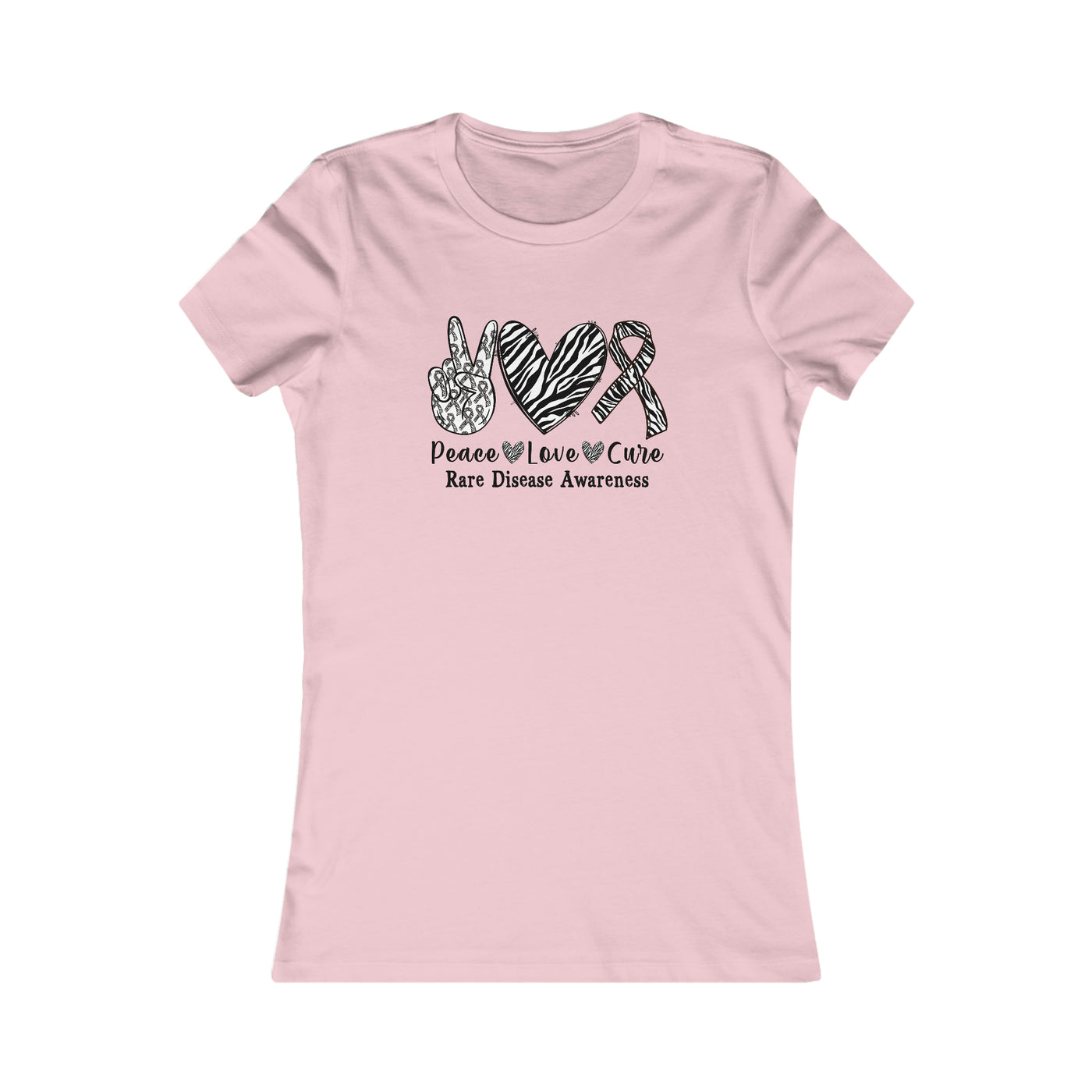 Peace Love Rare Disease Awareness Women's Favorite Tee