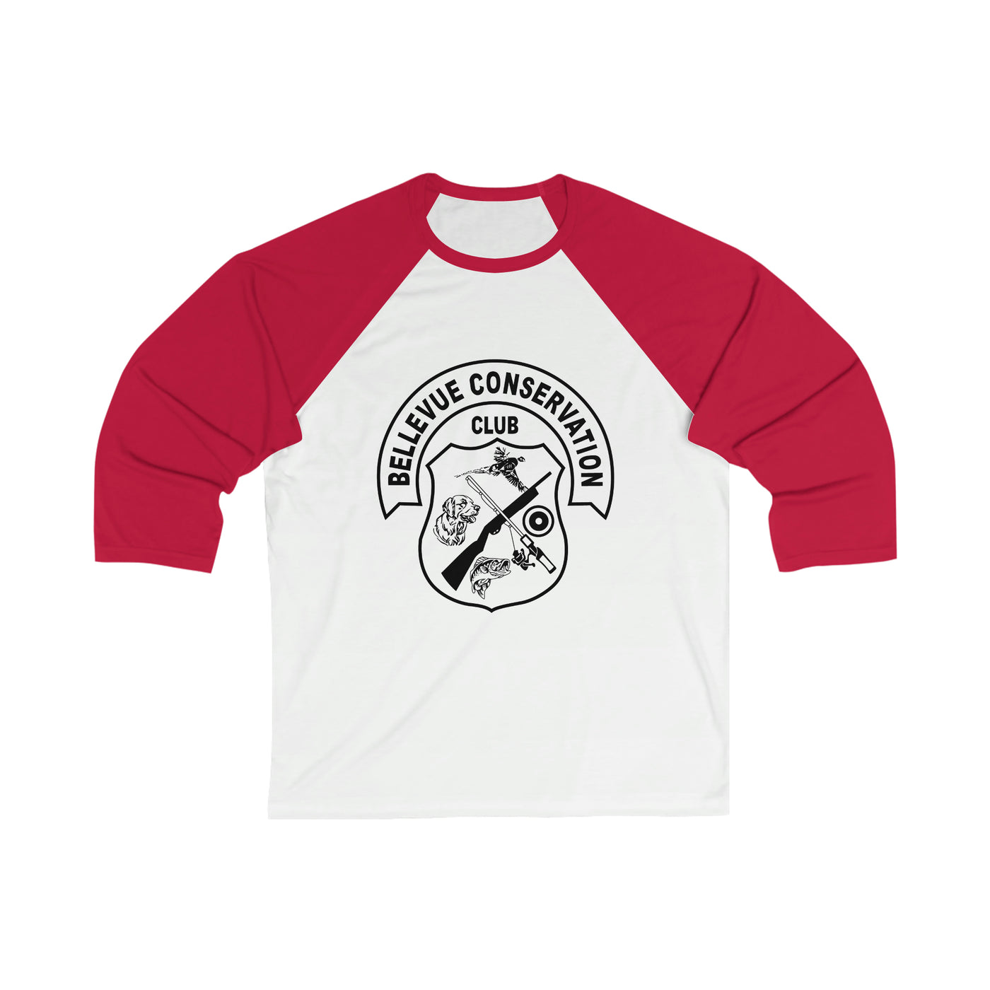 Bellevue Conservation Unisex 3\4 Sleeve Baseball Tee