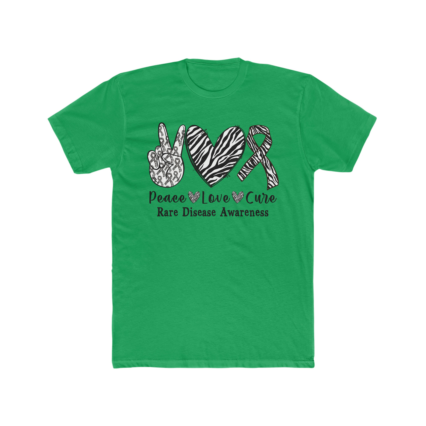 Peace, Love,  Rare Disease Cotton Crew Tee - Next Level